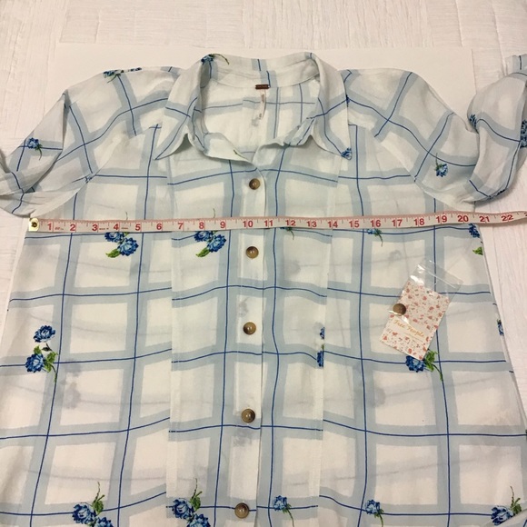 Free People Button Down Window of My Heart Top - Picture 8 of 10